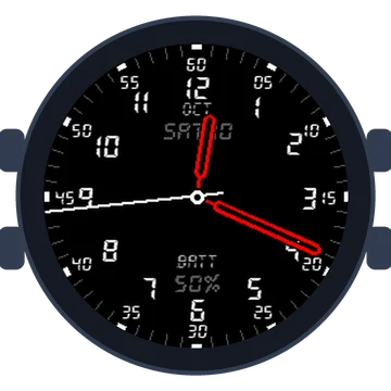 Just Simple Analog Numbers Digital Gen3 D2 Delta