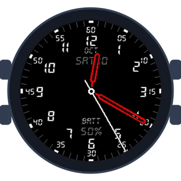 Just Simple Analog Numbers Digital Gen3 Descent Mk1