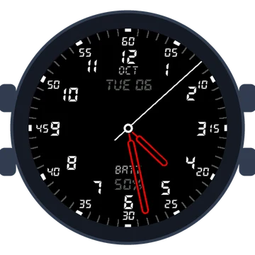 Just Simple Analog Numbers Digital Gen3 Descent Mk3