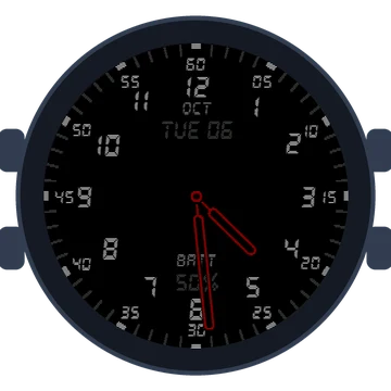 Just Simple Analog Numbers Digital Gen3 Descent Mk3i