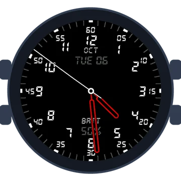 Just Simple Analog Numbers Digital Gen3 epix (Gen 2)