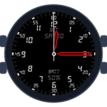 Just Simple Analog Numbers Digital Gen3 fēnix 5