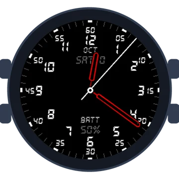 Just Simple Analog Numbers Digital Gen3 fēnix 6