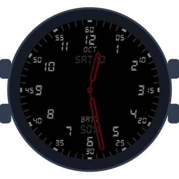 Just Simple Analog Numbers Digital Gen3 fēnix 8