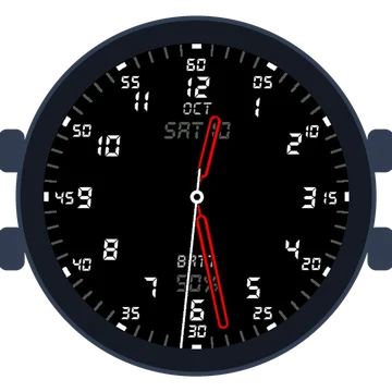 Just Simple Analog Numbers Digital Gen3 fēnix 8