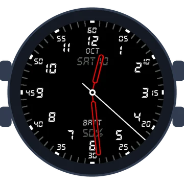Just Simple Analog Numbers Digital Gen3 fēnix 8 Pro