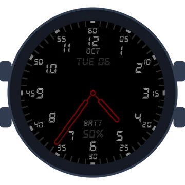 Just Simple Analog Numbers Digital Gen3 fēnix 9
