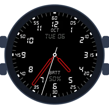 Just Simple Analog Numbers Digital Gen3 fēnix 9