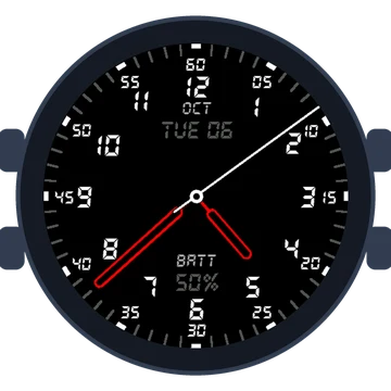 Just Simple Analog Numbers Digital Gen3 – fēnix 9 Pro 47mm