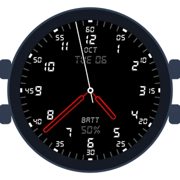 Just Simple Analog Numbers Digital Gen3 fēnix 9 Pro