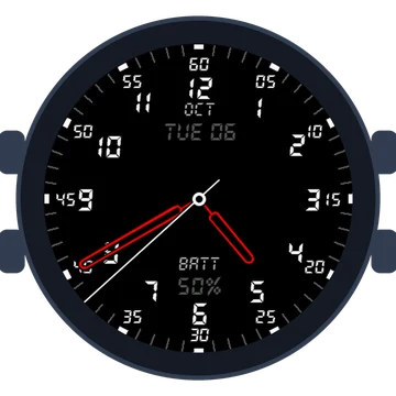 Just Simple Analog Numbers Digital Gen3 Forerunner 165