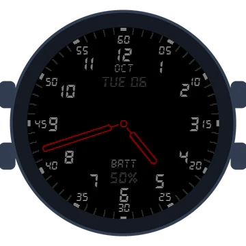 Just Simple Analog Numbers Digital Gen3 Forerunner 170