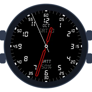 Just Simple Analog Numbers Digital Gen3 Forerunner 265