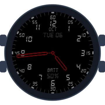 Just Simple Analog Numbers Digital Gen3 Forerunner 265s
