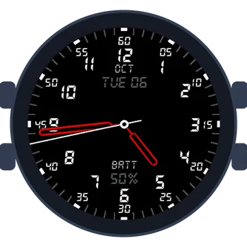 Just Simple Analog Numbers Digital Gen3 Forerunner 265s
