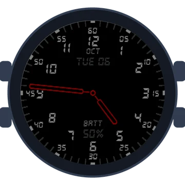 Just Simple Analog Numbers Digital Gen3 Forerunner 570