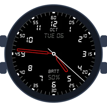 Just Simple Analog Numbers Digital Gen3 Forerunner 570