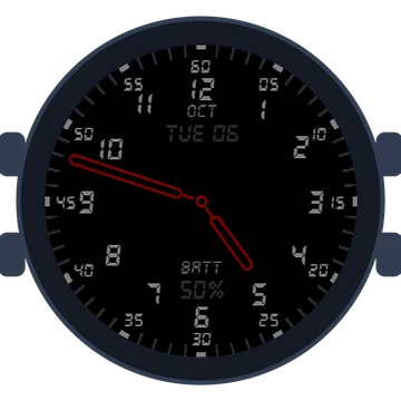 Just Simple Analog Numbers Digital Gen3 Forerunner 965