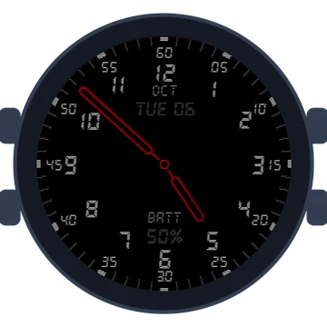 Just Simple Analog Numbers Digital Gen3 MARQ (Gen 2) Aviator