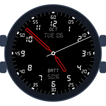 Just Simple Analog Numbers Digital Gen3 MARQ (Gen 2) Aviator