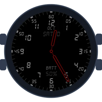 Just Simple Analog Numbers Digital Gen3 Venu