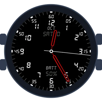 Just Simple Analog Numbers Digital Gen3 Venu