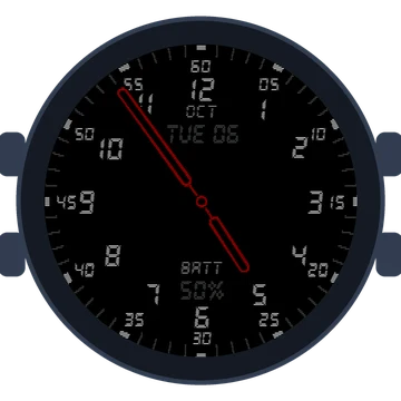 Just Simple Analog Numbers Digital Gen3 Venu 2