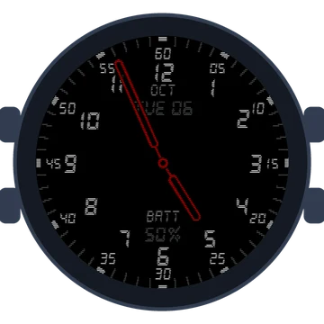 Just Simple Analog Numbers Digital Gen3 Venu 2S