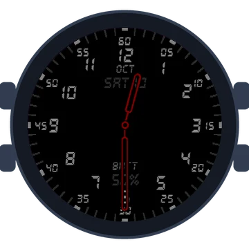 Just Simple Analog Numbers Digital Gen3 Venu 3