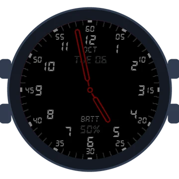 Just Simple Analog Numbers Digital Gen3 Venu 3S