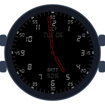 Just Simple Analog Numbers Digital Gen3 Venu 4