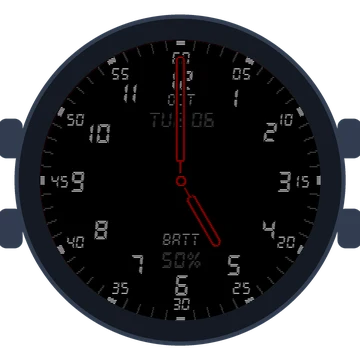 Just Simple Analog Numbers Digital Gen3 Venu Mercedes-Benz Collection