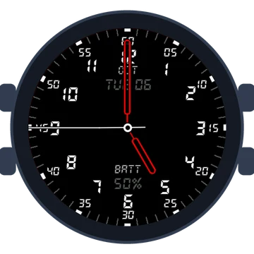 Just Simple Analog Numbers Digital Gen3 Venu Mercedes-Benz Collection