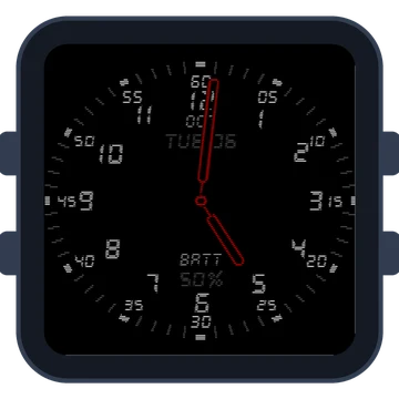 Just Simple Analog Numbers Digital Gen3 Venu Sq 2