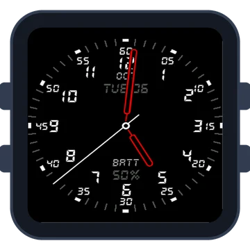 Just Simple Analog Numbers Digital Gen3 Venu Sq 2
