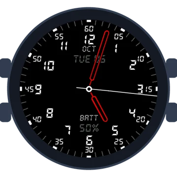 Just Simple Analog Numbers Digital Gen3 vívoactive 5