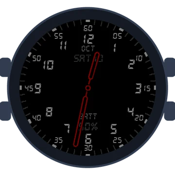 Just Simple Analog Numbers Digital Gen3 vívoactive 6