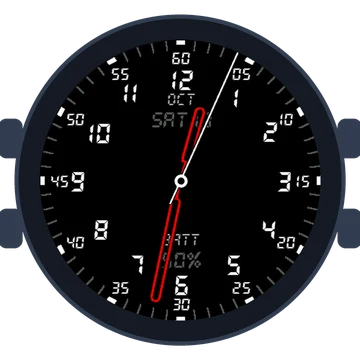 Just Simple Analog Numbers Digital Gen3 vívoactive 6
