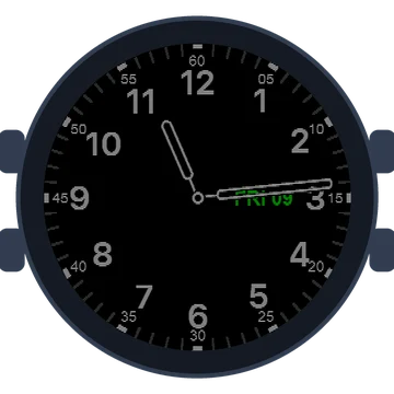 Just Simple Analog Numbers Gen3 fēnix 8