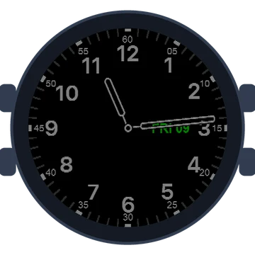 Just Simple Analog Numbers Gen3 fēnix 8 Pro