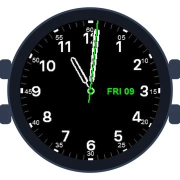 Just Simple Analog Numbers Gen3 fēnix Chronos