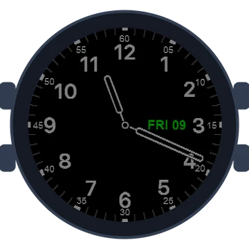Just Simple Analog Numbers Gen3 Forerunner 265