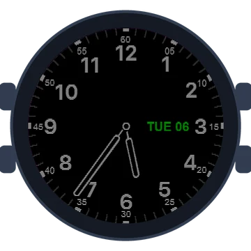 Just Simple Analog Numbers Gen3 MARQ (Gen 2) Aviator