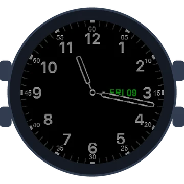 Just Simple Analog Numbers Gen3 vívoactive 6