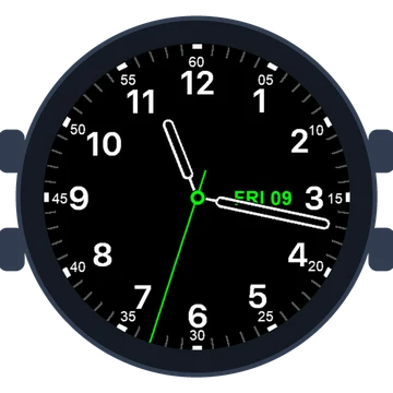 Just Simple Analog Numbers Gen3 vívoactive 6