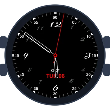 Just Simple Analog Numbers Handwritten Gen3 D2 Air