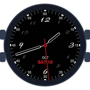 Just Simple Analog Numbers Handwritten Gen3 fēnix 8 Pro