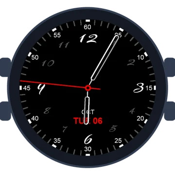 Just Simple Analog Numbers Handwritten Gen3 – fēnix 9 Pro 47mm