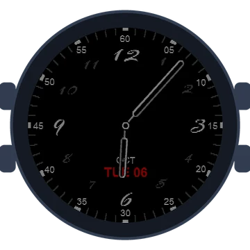 Just Simple Analog Numbers Handwritten Gen3 fēnix E