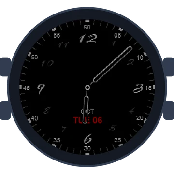 Just Simple Analog Numbers Handwritten Gen3 Forerunner 165